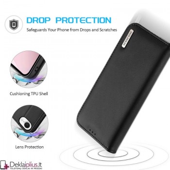 Dux Ducis Hivo odinis dėklas - juodas (Apple Iphone 16e/Iphone 17e) Dux Ducis Hivo odinis dėklas - juodas (Apple Iphone 16e/Iphone 17e)